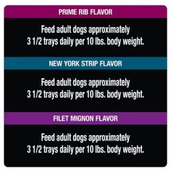 Cesar Filets in Gravy Beef Flavors Variety Pack Dog Food, 3.5-oz tray, case of 24 -Brown's || Barkworthies || Cesar Sales 110539 PT8. SY630 V1621549394