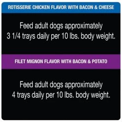 Cesar Loaf in Sauce Variety Pack Dog Food Trays, 3.5-oz, case of 24 -Brown's || Barkworthies || Cesar Sales 128531 PT8. SY630 V1621517253
