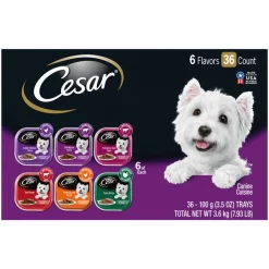 Cesar Classic Loaf in Sauce Variety Pack Dog Food Trays