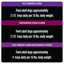 Cesar Steak Lovers Variety Pack Dog Food Trays -Brown's || Barkworthies || Cesar Sales 128539 PT7. SY630 V1621546093