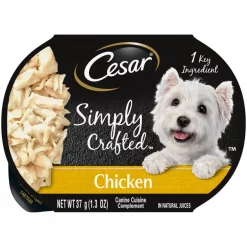 Cesar Simply Crafted Chicken Limited-Ingredient Wet Dog Food Topper