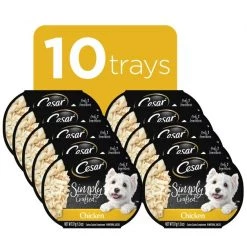 Cesar Simply Crafted Chicken Limited-Ingredient Wet Dog Food Topper -Brown's || Barkworthies || Cesar Sales 141019 PT2. SY630 V1614892691