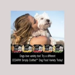 Cesar Simply Crafted Chicken, Carrots & Green Beans Limited-Ingredient Wet Dog Food Topper -Brown's || Barkworthies || Cesar Sales 141022 PT6. SY630 V1614955906