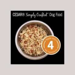 Cesar Simply Crafted Chicken, Carrots, Barley & Spinach Limited-Ingredient Wet Dog Food Topper -Brown's || Barkworthies || Cesar Sales 141024 PT3. SY630 V1614955280