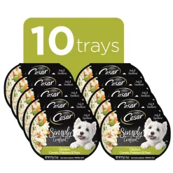 Cesar Simply Crafted Chicken, Carrots, Potatoes & Peas Limited-Ingredient Wet Dog Food Topper -Brown's || Barkworthies || Cesar Sales 141026 PT2. SY630 V1617893238