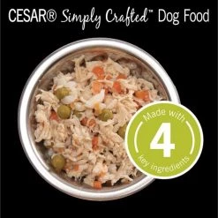 Cesar Simply Crafted Chicken, Carrots, Potatoes & Peas Limited-Ingredient Wet Dog Food Topper -Brown's || Barkworthies || Cesar Sales 141026 PT3. SY630 V1617893853