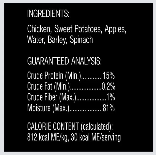 Cesar Simply Crafted Chicken, Sweet Potato, Apple, Barley & Spinach Limited-Ingredient Wet Dog Food Topper 8 Cesar Simply Crafted Chicken, Sweet Potato, Apple, Barley & Spinach Limited-Ingredient Wet Dog Food Topper - Image 8
