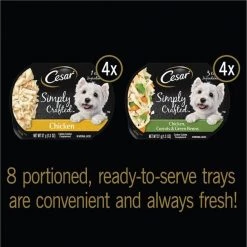 Cesar Simply Crafted Variety Pack Chicken & Chicken, Carrots & Green Beans Limited-Ingredient Wet Dog Food Topper 11 Cesar Simply Crafted Variety Pack Chicken & Chicken, Carrots & Green Beans Limited-Ingredient Wet Dog Food Topper -Brown's || Barkworthies || Cesar Sales 141033 PT2. SY630 V1614892936