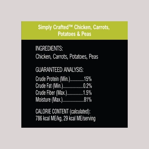 Cesar Simply Crafted Variety Pack Chicken, Carrots, Potatoes & Peas & Chicken, Sweet Potato, Apple, Barley & Spinach Limited-Ingredient Wet Dog Food Topper 7 Cesar Simply Crafted Variety Pack Chicken, Carrots, Potatoes & Peas & Chicken, Sweet Potato, Apple, Barley & Spinach Limited-Ingredient Wet Dog Food Topper - Image 7