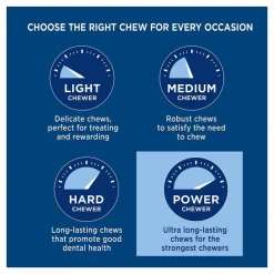 Barkworthies Large Stuffed Peanut Butter Shin Bone Dog Treat -Brown's || Barkworthies || Cesar Sales 141476 PT5. SY630 V1551823950