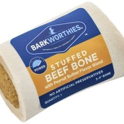 Barkworthies Shin Bone Stuffed with Beef & Peanut Butter Blend Dog Treat