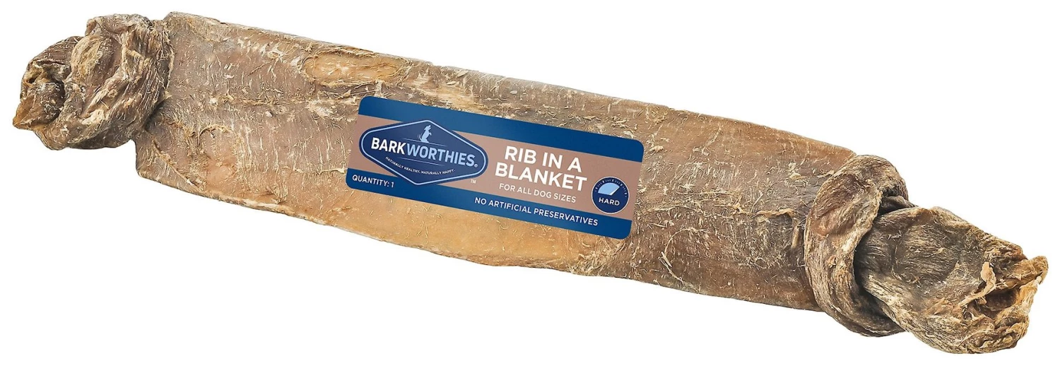 Barkworthies Ribs in a Blanket Dog Chew 1 Barkworthies Ribs in a Blanket Dog Chew