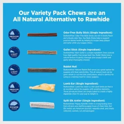Barkworthies Puppy Variety Pack Natural Dog Chews -Brown's || Barkworthies || Cesar Sales 149007 PT4. SY630 V1550071399