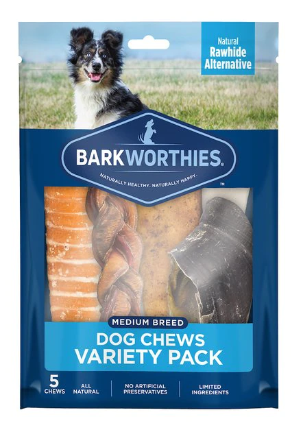 Barkworthies Medium Breed Variety Pack Natural Dog Chews 1 Barkworthies Medium Breed Variety Pack Natural Dog Chews