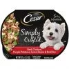 Cesar Simply Crafted Beef, Chicken, Purple Potatoes, Green Beans & Red Rice Wet Dog Food Topper
