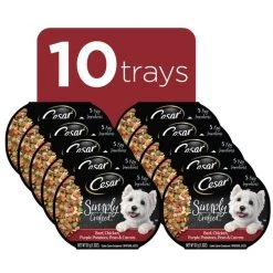 Cesar Simply Crafted Beef, Chicken, Purple Potatoes, Green Beans & Red Rice Wet Dog Food Topper -Brown's || Barkworthies || Cesar Sales 156809 PT2. SY630 V1614892628