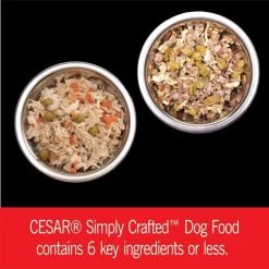 Cesar Simply Crafted Variety Pack Chicken, Carrots, Potatoes & Peas, & Beef, Chicken, Purple Potatoes, Green Beans & Red Rice Wet Dog Food Topper 12 Cesar Simply Crafted Variety Pack Chicken, Carrots, Potatoes & Peas, & Beef, Chicken, Purple Potatoes, Green Beans & Red Rice Wet Dog Food Topper -Brown's || Barkworthies || Cesar Sales 156811 PT3. SY630 V1617893883