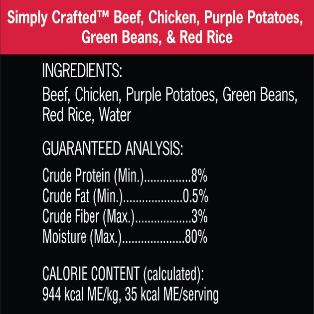 Cesar Simply Crafted Variety Pack Chicken, Carrots, Potatoes & Peas, & Beef, Chicken, Purple Potatoes, Green Beans & Red Rice Wet Dog Food Topper 8 Cesar Simply Crafted Variety Pack Chicken, Carrots, Potatoes & Peas, & Beef, Chicken, Purple Potatoes, Green Beans & Red Rice Wet Dog Food Topper - Image 8