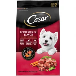 Cesar Porterhouse Flavor & Spring Vegetables Garnish Small Breed Dry Dog Food