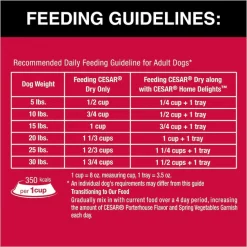 Cesar Porterhouse Flavor & Spring Vegetables Garnish Small Breed Dry Dog Food -Brown's || Barkworthies || Cesar Sales 157059 PT8. SY630 V1622671639