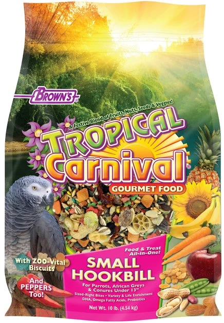 Brown's Tropical Carnival Gourmet Small Hookbill Food 1 Brown's Tropical Carnival Gourmet Small Hookbill Food