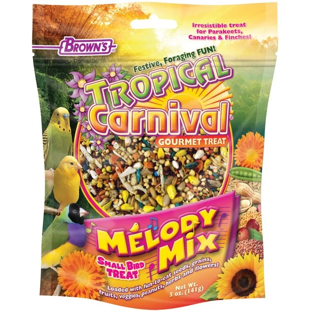 Brown's Tropical Carnival Melody Mix Small Bird Treat 1 Brown's Tropical Carnival Melody Mix Small Bird Treat