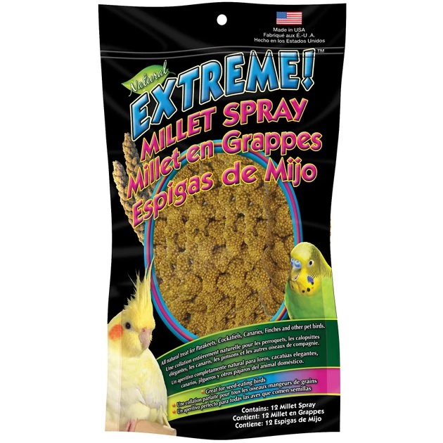 Brown's Extreme Natural Millet Spray Bird Treats 1 Brown's Extreme Natural Millet Spray Bird Treats