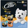 Cesar Breakfast & Dinner Home Delights & Classic Loaf in Sauce Variety Pack Wet Dog Food Trays