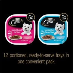 Cesar Breakfast Classic Loaf in Sauce Multipack Wet Dog Food Trays -Brown's || Barkworthies || Cesar Sales 159227 PT2. SY630 V1621518205