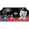 Cesar Bacon Feast Loaf & Topper Multipack Wet Dog Food Trays
