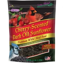 Brown's Cherry-Scented Dark Oil Sunflower Seeds Premium Wild Bird Food