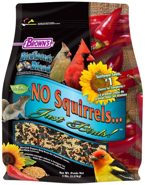 Brown's Bird Lover's Blend No Squirrels Just Birds Sunflower Seed Wild Bird Food 1 Brown's Bird Lover's Blend No Squirrels Just Birds Sunflower Seed Wild Bird Food