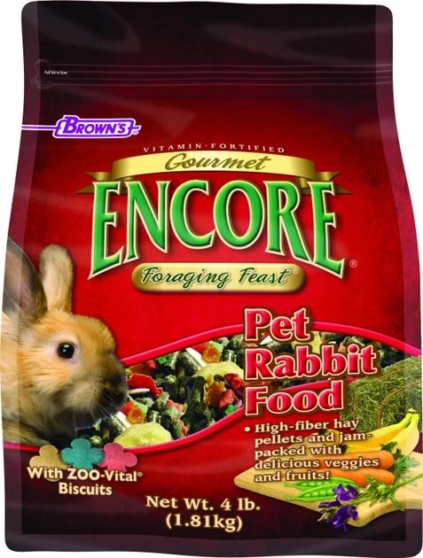 Brown's Encore Gourmet Foraging Feast Pet Rabbit Food 1 Brown's Encore Gourmet Foraging Feast Pet Rabbit Food