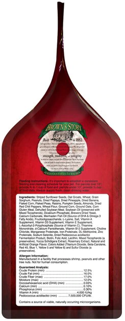 Brown's Encore Gourmet Foraging Feast Parrot & Conure Food 3 Brown's Encore Gourmet Foraging Feast Parrot & Conure Food - Image 3
