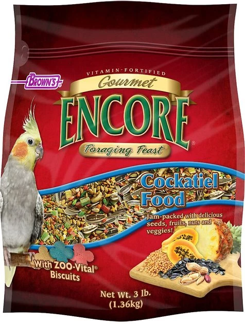 Brown's Encore Gourmet Foraging Feast Cockatiel Food 1 Brown's Encore Gourmet Foraging Feast Cockatiel Food