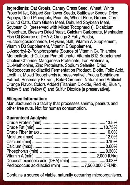 Brown's Encore Gourmet Foraging Feast Cockatiel Food 3 Brown's Encore Gourmet Foraging Feast Cockatiel Food - Image 3