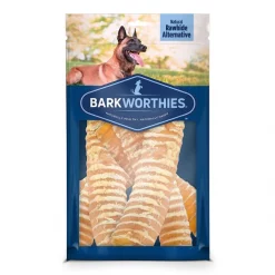 Barkworthies Beef Trachea Dog Chew, 1-lb bag