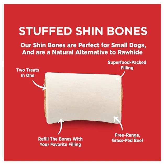 Barkworthies Stuffed Beef Bone Variety Pack Dog Chews, 2 count 4 Barkworthies Stuffed Beef Bone Variety Pack Dog Chews, 2 count - Image 4
