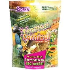Brown's Tropical Carnival Fruit & Nut Macaw Big Bites! Bird Treats