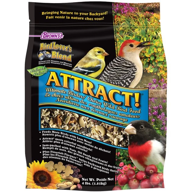 Brown's Bird Lover's Blend Attract! Birders' Choice Ultimate Blend Bird Food 1 Brown's Bird Lover's Blend Attract! Birders' Choice Ultimate Blend Bird Food
