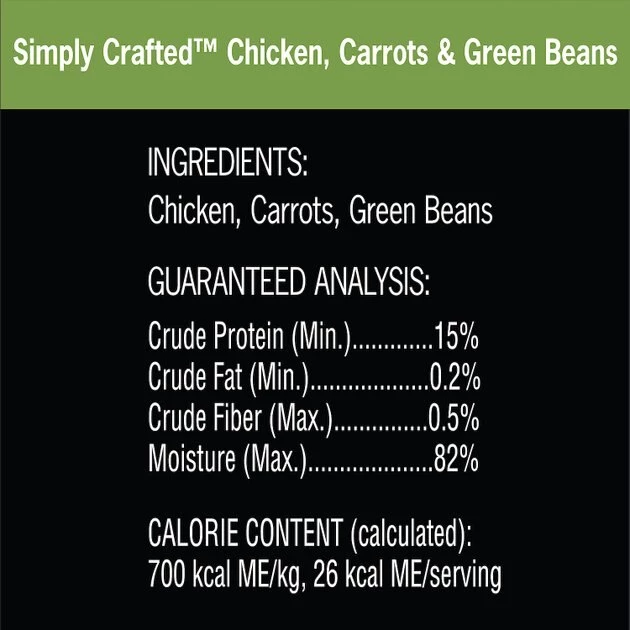 Cesar Simply Crafted Variety Pack Chicken, Carrots & Green Beans & Beef, Chicken, Purple Potatoes, Peas & Carrots Wet Dog Food Topper, 1.3-oz can, 16 count 7 Cesar Simply Crafted Variety Pack Chicken, Carrots & Green Beans & Beef, Chicken, Purple Potatoes, Peas & Carrots Wet Dog Food Topper, 1.3-oz can, 16 count - Image 7