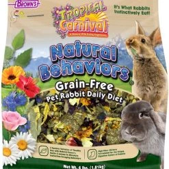 Brown's Tropical Carnival Natural Behaviors Grain-Free Daily Diet Rabbit Food, 4-lb bag