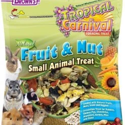 Brown's Tropical Carnival Natural Fruit & Nut Small Animal Treat, 8-oz bag