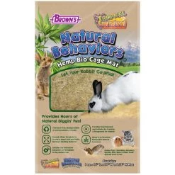 Brown's Natural Behavior Hemp Small Animal Bio Cage Mat