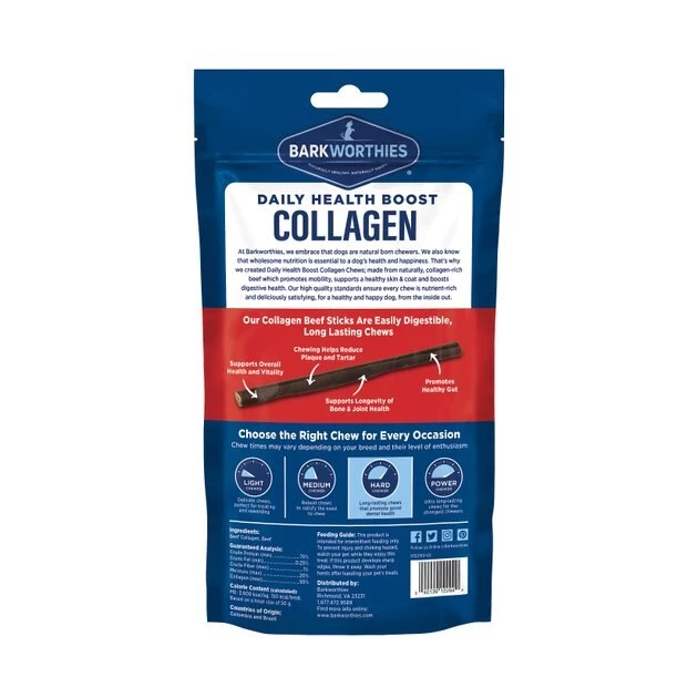 Barkworthies 95% Collagen Beef Sticks Dog Treats 2 Barkworthies 95% Collagen Beef Sticks Dog Treats - Image 2