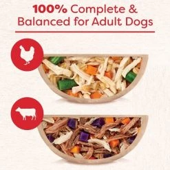 Cesar Wholesome Bowls Chicken, Carrots, Barley, Green Beans & Beef, Chicken, Carrots, Potatoes Variety Pack Wet Dog Food, 3-oz tray, case of 12 -Brown's || Barkworthies || Cesar Sales 269181 PT3. SY630 V1612564608