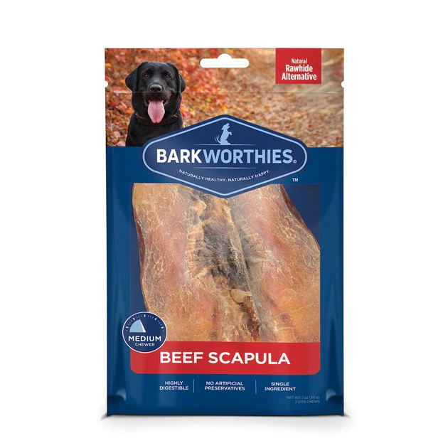 Barkworthies Beef Scapula Grain-Free Dog Treats, 2 count 1 Barkworthies Beef Scapula Grain-Free Dog Treats, 2 count