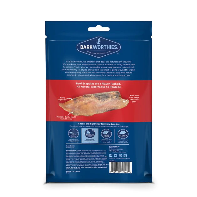 Barkworthies Beef Scapula Grain-Free Dog Treats, 2 count 2 Barkworthies Beef Scapula Grain-Free Dog Treats, 2 count - Image 2