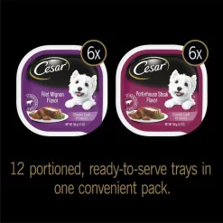 Cesar||Bones & Chews Cesar Classic Loaf in Sauce Filet Mignon & Porterhouse Steak Flavors Food Trays + Bones & Chews All Natural Grain-Free Jerky Made with Real Beef Dog Treats -Brown's || Barkworthies || Cesar Sales 292832 PT3. SY630 V1619983944