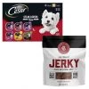 Cesar||Bones & Chews Cesar Steak Lovers Food Trays + Bones & Chews All Natural Grain-Free Jerky Made with Real Beef Dog Treats